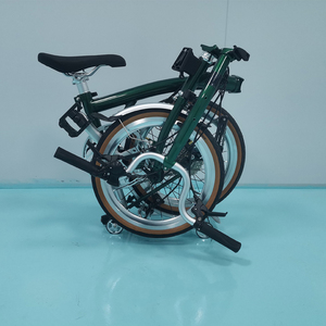 Bicicleta Plegable de 16 Pulgadas con Cuadro de Acero Cromado, Triple Plegado, 9 Velocidades, Ligera, con Frenos V, para Adultos, OEM de Fábrica, en Stock - Product Image 4