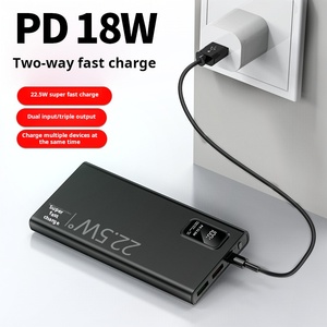 <span class=keywords><strong>Power</strong></span> Bank Mini LED ad Alta Capacità 10000mAh, Conveniente Caricabatterie Portatile Micro USB per Dispositivi Mobili da Esterno 20000mAh - Product Image 6