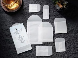 Usine Premium clair Mini translucide vélin Glassine enveloppes pour bijoux graine timbre pièce carte de collecte - Product Image 5