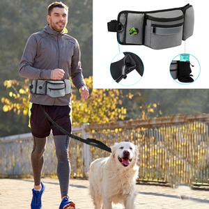 Correa para mascotas con cuerda reflectante elástica a prueba de golpes, manos libres, ajustable para correr y deportes al aire libre - Product Image 2