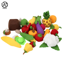 Frutas de fieltro personalizadas, juguetes educativos, comida de imitación, 2022