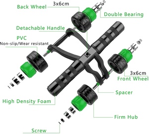 Onestarsports <span class=keywords><strong>Ab</strong></span> bánh xe con lăn tập thể dục bánh xe con lăn bụng để tập luyện tập thể dục & tăng cường ABS của bạn Core - Product Image 4