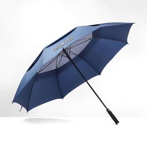 Promotional Cheap Wholesale Custom Print UV Modern Travel <b>Umbrella</b> Rainproof Automatic <b>Windproof</b> Logo Fiberglass Frame 130cm - Product Image 1