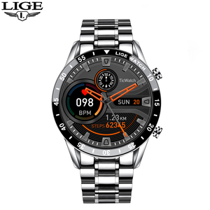 นาฬิกาสมาร์ทวอทช์ <span class=keywords><strong>LIGE</strong></span> BW0189 รุ่นธุรกิจและแฟชั่นสำหรับผู้ชาย หน้าจอสัมผัสเต็มรูปแบบ นาฬิกาออกกำลังกายกันน้ำระดับ <span class=keywords><strong>IP67</strong></span> สำหรับผู้ชาย - Product Image 2