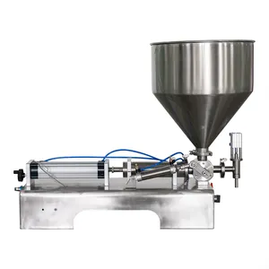 Semi-auto Honey Pneumatic Filling Machine / Equipment / Device for Water / Liquid / Condense canned / Sauce