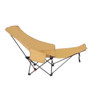 Chaise longue d'extérieur Ruichu, chaise de camping pliable en tissu Oxford et acier carbone, chaise de plage portable et réglable - Product Image 4
