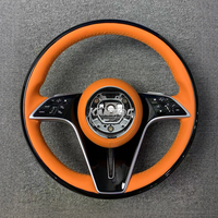Volant en cuir pour Mercedes Benz W204 W205 W211 W212 W213 W176 W221 W166 W167 X166 GLE 53 63 AMG