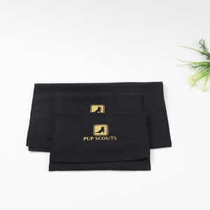 Wholesale Black Cotton Flannel <b>Envelope</b> <b>Gift</b> Bag Jewelry Cosmetic Pouch Super Soft Flannel Flap Dust Bag - Product Image 3