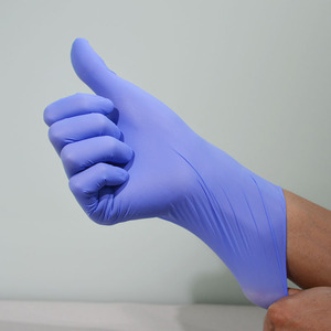 Guante morado violeta Guantes de nitrilo reutilizables personalizados Examen dental desechable Guantes médicos morados azules para limpieza - Product Image 5