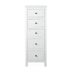 Cassettiera Alta e Stretta per Soggiorno, Mobile Contenitore in Legno per Camera da Letto, Comò a 5 Cassetti - Product Image 2