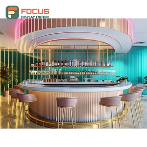 ตู้โชว์กาแฟหรูหรา ประตูกระจก โซนสินค้า ฐานไม้วอลนัท ตู้โชว์สินค้าคาเฟ่ - Product Image 2