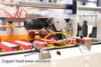 Piezas de cabezal de encolador, máquina de piezas de repuesto de plástico, máquina de pegamento, máquina de encolado semiautomático