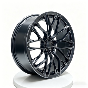 ล้อแม็กซ์หน้าเจียร 5X112 5X120 สีดำเงา ลายหลายก้าน สำหรับรถยนต์นั่งส่วนบุคคล รุ่น M3 M4 M5 G80 G82 AMG - Product Image 1