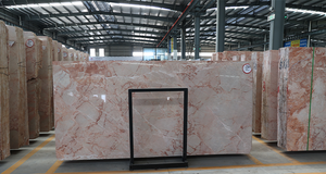แผ่นหินอ่อนสีชมพูมุกหรูหรา Own Mines ตัดตามขนาดสำหรับผนังตกแต่ง ความหนาตามสั่ง หินชนวนธรรมชาติ - Product Image 5