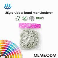 Bandas de Goma Natural Wanlin FSC, Ecológicas, Irrompibles, Blancas, Resistentes, Paquete de 50g
