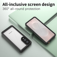 Nouveau Offre Spéciale de haute qualité Transparent 360 entièrement scellé Anti-chute anti-poussière IP68 étui de téléphone étanche pour Samsung Galaxy S25Edge