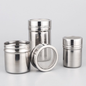 Polverizador de acero inoxidable – Botella agitadora de malla fina, recipiente para café, tarro de condimentos para cocina – para cacao, harina, especias, etc. - Product Image 2