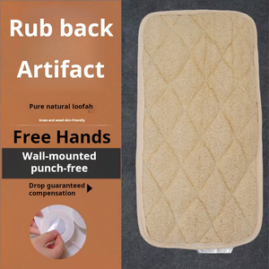 แผ่นใยบวบธรรมชาติสำหรับขัดหลัง ทำด้วยมือ ผ้าขนหนูใยบวบสำหรับอาบน้ำ ผ้าขนหนูขัดหลัง ผ้าขนหนูอาบน้ำ - Product Image 4