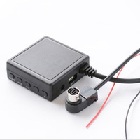Adaptateur de musique USB 5.0 AUX pour voiture Câble audio sans fil Adaptateur de microphone pour Alpine Ai-NET JVC KS-U58