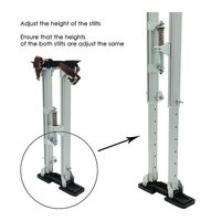 Échelle télescopique mobile en alliage d'aluminium pour l'intérieur, plateforme réglable en hauteur pour plateformes de travail