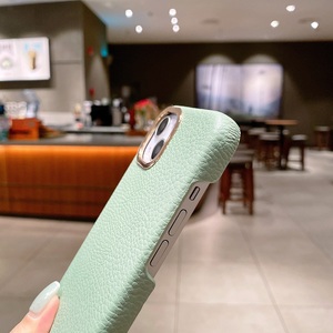 Étui de luxe en cuir pour <span class=keywords><strong>iPhone</strong></span> 11 12 13 14 Pro Max Mini Xs Xr <span class=keywords><strong>SE</strong></span> 7 8 Plus <span class=keywords><strong>avec</strong></span> motif litchi en PU - Product Image 4