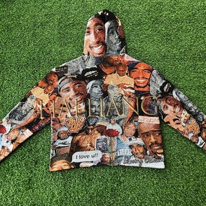Felpa con cappuccio arazzo personalizzata produttore all'ingrosso Tapestri <span class=keywords><strong>abbigliamento</strong></span> felpe con cappuccio da <span class=keywords><strong>uomo</strong></span> felpe con cappuccio pesante da basket di moda - Product Image 3