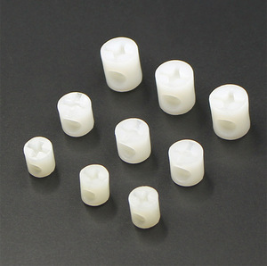 Accessoires de quincaillerie pour meubles : Support d'étagère en plastique, connecteur deux-en-un à vis croisée, robuste, installation facile, blanc - Product Image 5