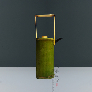 Bamboo Wine Decanter Custom Made Green Simple Style For Wine Serving - Product Image 3