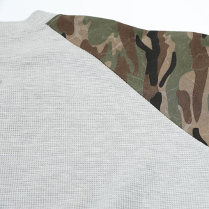 <span class=keywords><strong>T</strong></span>-<span class=keywords><strong>shirt</strong></span> vintage à coupe ample en tricot gaufré thermique personnalisé, streetwear, <span class=keywords><strong>camouflage</strong></span>, tee-<span class=keywords><strong>shirt</strong></span> à manches longues, surdimensionné, délavé à l'acide, pour <span class=keywords><strong>homme</strong></span> - Product Image 4