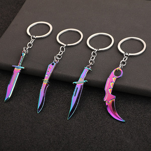 Colección de llaveros con cuchillo táctico Rainbow |   4 Modelos Icónicos |   Accesorios Premium para Juegos y Tácticas - Product Image 1