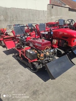 Mini Tractor de 35HP con Motor Quanchai, Transmisión de Doble Cadena, Rototiller y Dozer para Huertos y Granjas, Cumple con la Normativa EPA