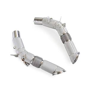 Downpipe de performance SS304 blindé thermiquement pour <span class=keywords><strong>Ferrari</strong></span> SF90 <span class=keywords><strong>2023</strong></span> 3.9T V8 – Section supérieure d'échappement haute performance pour course - Product Image 2