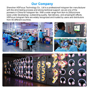 Incredibile Effetto Display 3D 4K 2500 Nits, Sistema di Ventole Olografiche Multi-Misura 65-180cm per Display a Giunzione Continua, Ventola Olografica 3D - Product Image 5