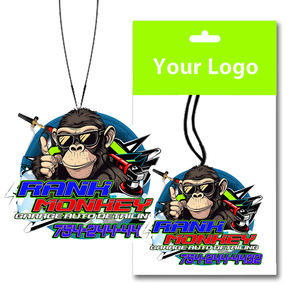 맞춤형 사과 디자인 고급 휴대용 종이 자동차 방향제 라벤더 코롱 홍보용 차량용 방향제 - Product Image 3