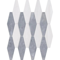 Carreaux de mosaïque en marbre hexagone en céramique de couleur pure pour salle de bain et cuisine de qualité supérieure