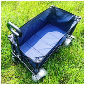 Vagón plegable de alta resistencia HW48 con neumáticos de globo, carrito de playa, transporte de equipaje de uso múltiple, trabajo de jardín, viajes de camping al aire libre - Product Image 4