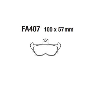 Plaquettes de frein à disque FA407 pour BMW <span class=keywords><strong>K</strong></span> 100 1100 <span class=keywords><strong>1200</strong></span> R80 850 <span class=keywords><strong>1200</strong></span> <span class=keywords><strong>RS</strong></span> RT - Product Image 4
