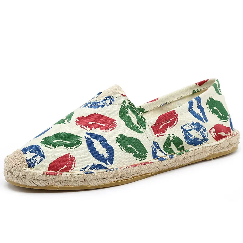 Ool-zapatos de pescador con suela de cáñamo para hombre y mujer, calzado informal con suela de lino trenzado de paja, venta al por mayor