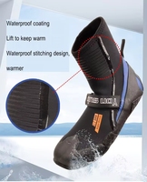 Bottes de plongée en néoprène de 5 mm pour la pêche sous-marine, le kayak, la plongée avec tuba, le surf et la natation – Garde au chaud pour les sports nautiques en extérieur