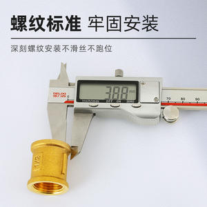 Raccords de tuyauterie en cuivre direct 1\" 2\" en laiton à filetage hexagonal à 4/6 points, haute pression, double filetage interne, 1 pouce 2 pouces - Product Image 3