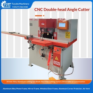Aluminum 45 Degree Angle Cutting Machine <b>Double</b>-Head Saw Woodworking Machinery <b>Frame</b> <b>Photo</b> <b>Frame</b> Aluminum Profile Light Box - Product Image 1