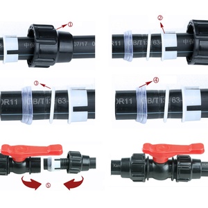 Raccord rapide pour tuyau d'irrigation agricole MDPE, vanne à bille rapide pour jardinage - Product Image 5