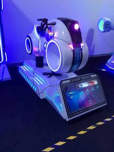 เครื่องเล่นสวนสนุกในร่มเครื่องเล่นจำลองการเล่นเกมอย่างบ้าคลั่งที่นั่ง9D <span class=keywords><strong>VR</strong></span> สำหรับนักขับมอเตอร์ไซค์จำลองการขับรถมอเตอร์ไซด์ - Product Image 6