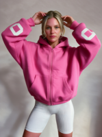 Ensemble sweat à capuche et pantalon pour femme, taille XXXL, à pois, en molleton de coton, coupe ample, style streetwear décontracté
