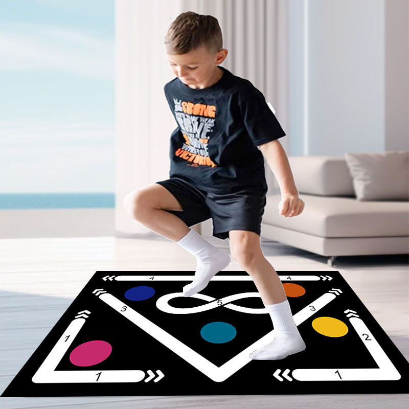 XZ Brand Football Footstep Training Mat | Non-Slip Silent Indoor Soccer Practice Equipment