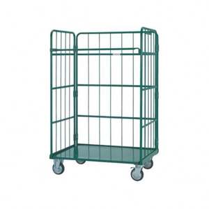 Chariot de <span class=keywords><strong>transport</strong></span> en acier galvanisé au zinc à trois côtés robuste avec un <span class=keywords><strong>service</strong></span> de roulement pliable d'une capacité de charge de 500kg - Product Image 5