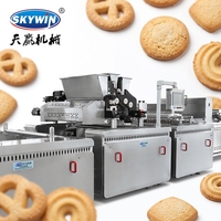 Machine automatique électrique à trois couleurs pour la fabrication de biscuits soufflés de petite taille