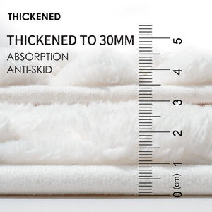 Alfombra de Baño de Espuma Viscoelástica Rectangular Absorbente de Secado Rápido de Fibra de Poliéster con Diseño Minimalista - Product Image 3