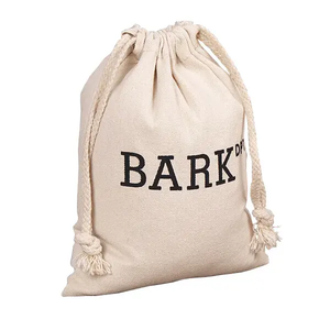 Pochette en toile de coton et lin personnalisée avec logo, sac à bijoux à cordon pour le rangement et l'emballage de bijoux - Product Image 4
