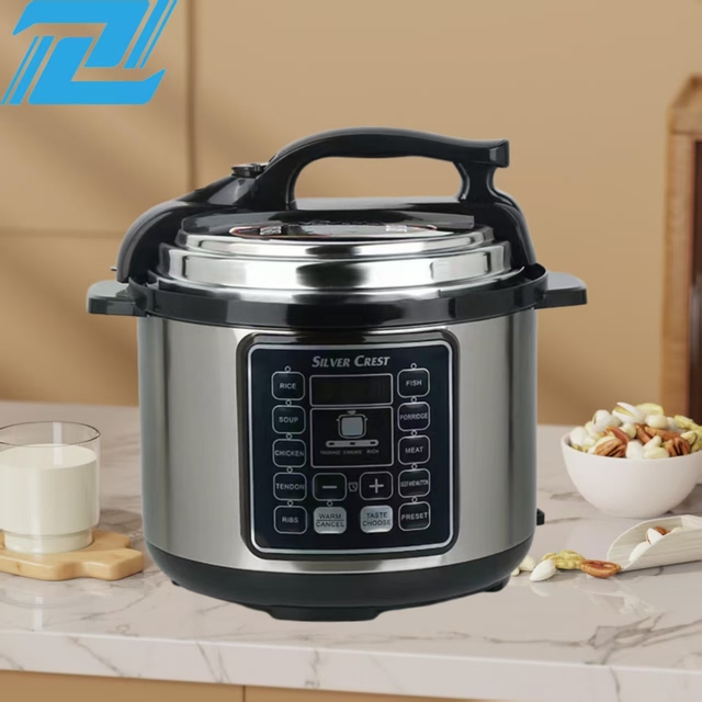 6L Square Large Capacity Household Smart Visual Timer Electric Pressure Multi Cooker Home Healthy Appliances Kitchen Multicooker